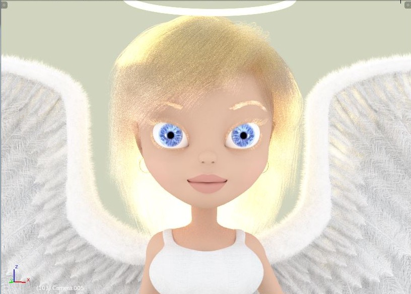 Ellie the Angel in 3D preview image 1